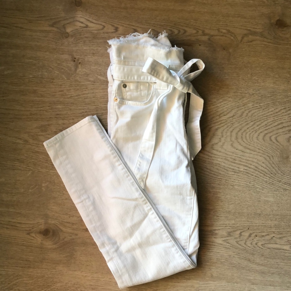 7 for all mankind white paper bag jeans-HARD2FIND